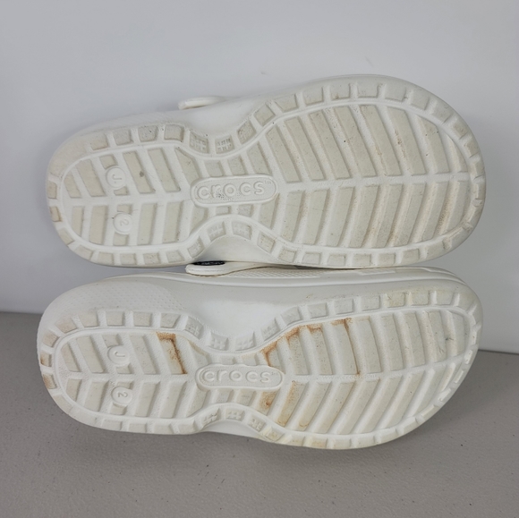 Crocs Mules Clogs sandals Boys  Sz J2 White - Picture 8 of 10